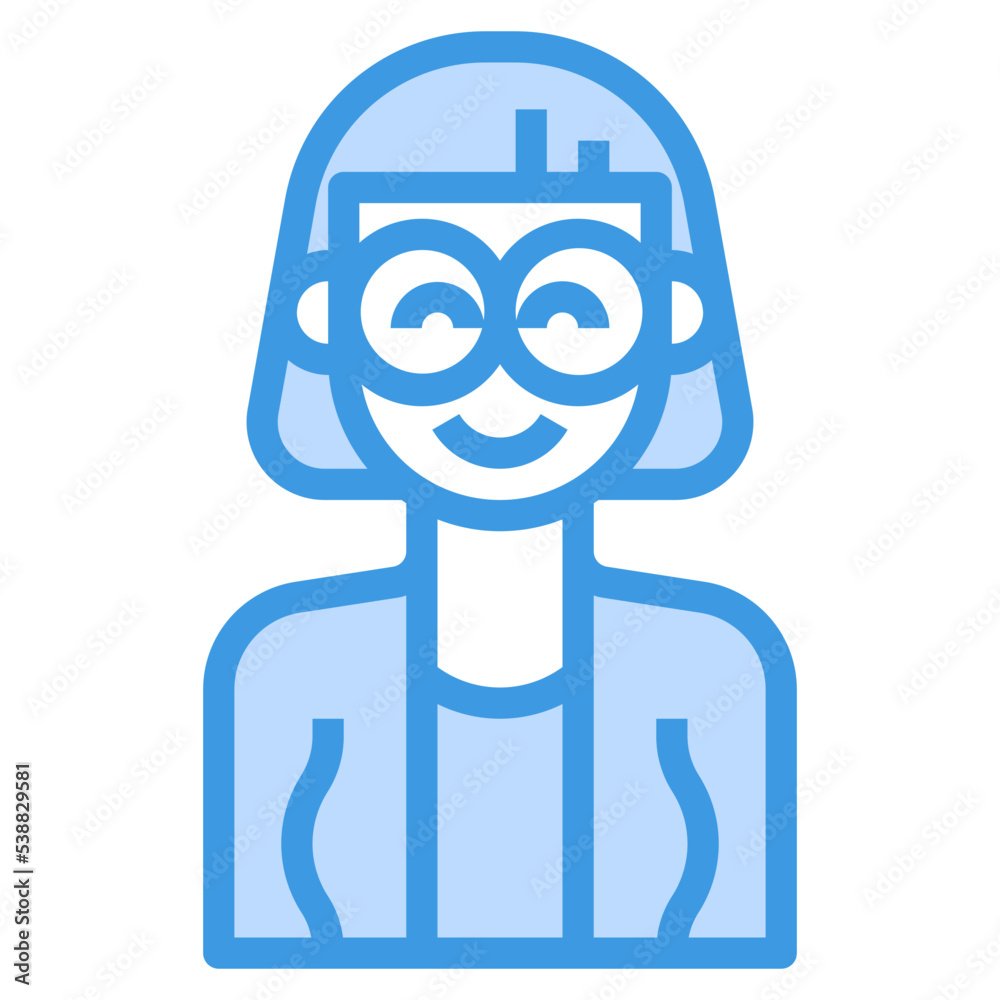 avatar blue outline icon avatar blue outline icon