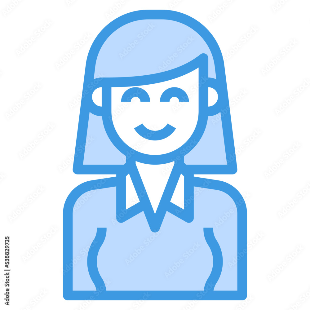 avatar blue outline icon avatar blue outline icon