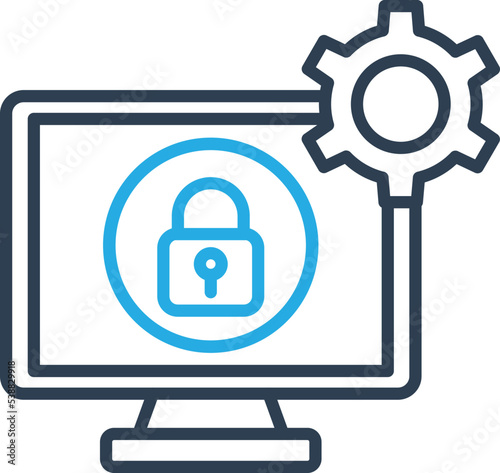 Security lock Vector icon which is suitable for commercial work and easily modify or edit it
