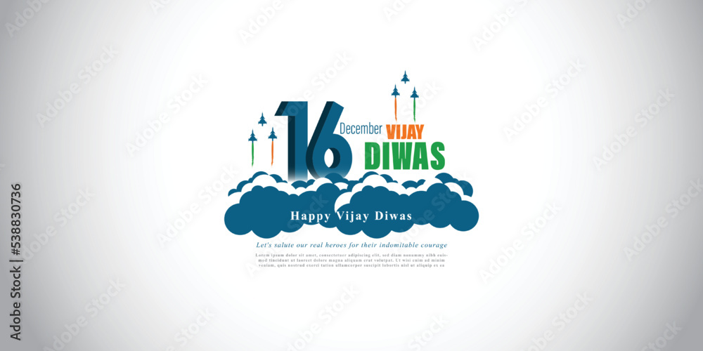 Vector illustration of India Vijay Diwas banner