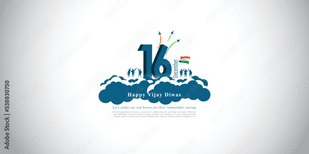 Vector illustration of India Vijay Diwas banner