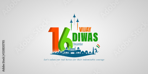 Vector illustration of India Vijay Diwas banner