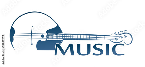 The symbol of ancient folk string instrument.