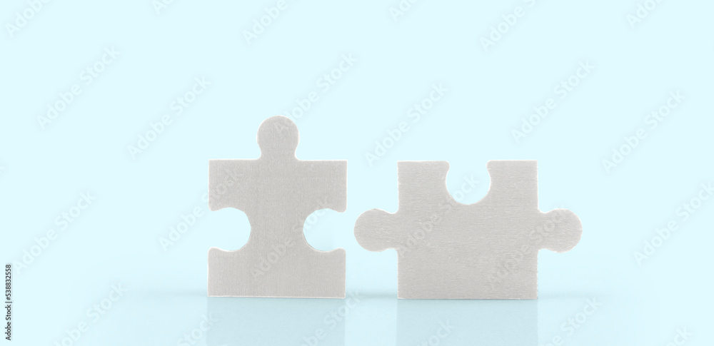 Connecting jigsaw puzzle Business solutions success Connecting jigsaw puzzle Business solutions success