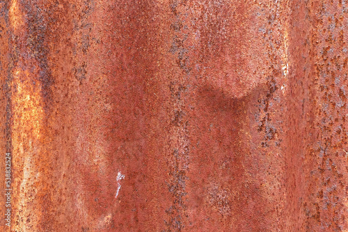 Old rusty zinc wall. Rusty style metal sheet roof texture. Background and texture in vintage concept. Retro metal textured (ID: 538832524)