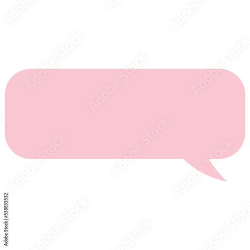 Pastel speech bubble rounded rectangle