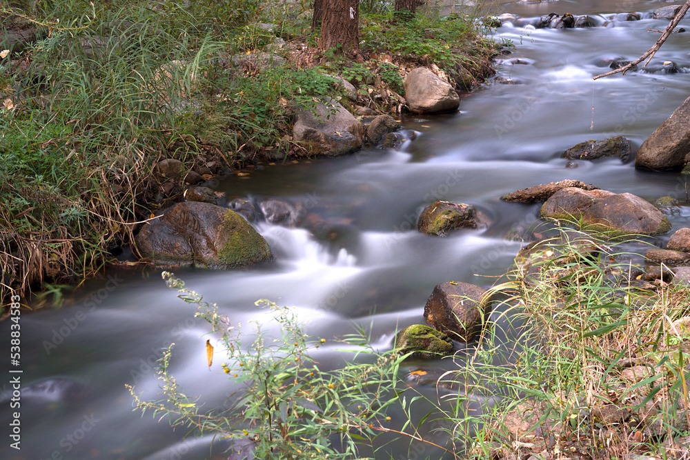 Slow Gate Photography of Flowing Water StockFoto Adobe Stock