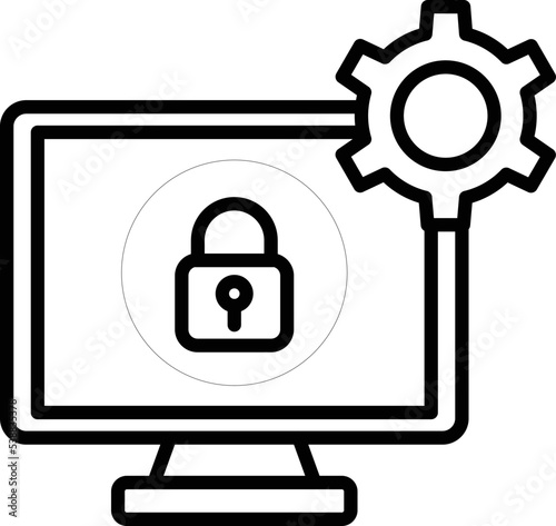 Security lock Vector icon which is suitable for commercial work and easily modify or edit it
