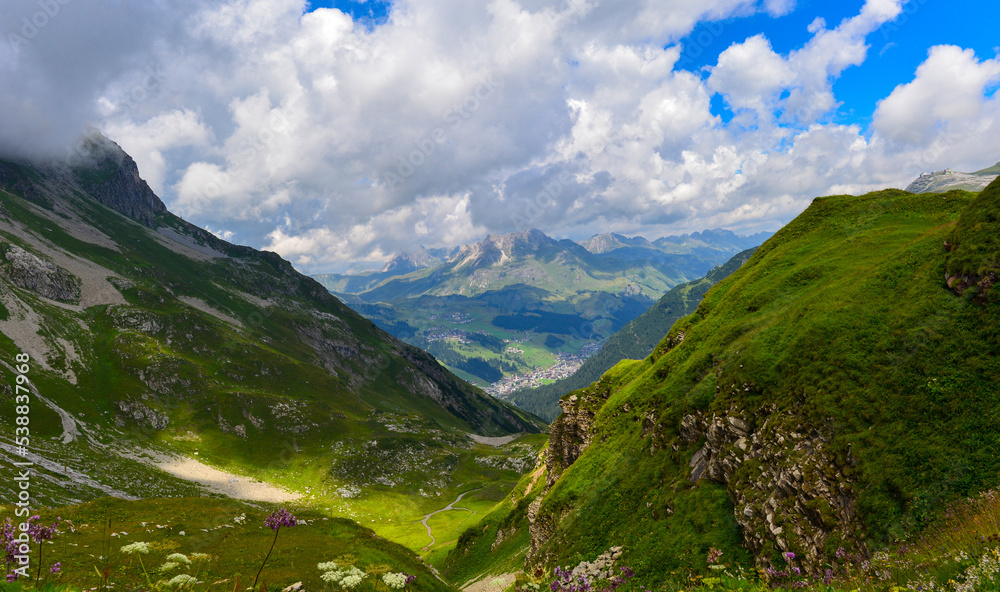 Obraz premium Zürs am Arlberg / Lechquellengebirge. Vorarlberg (Österreich) 