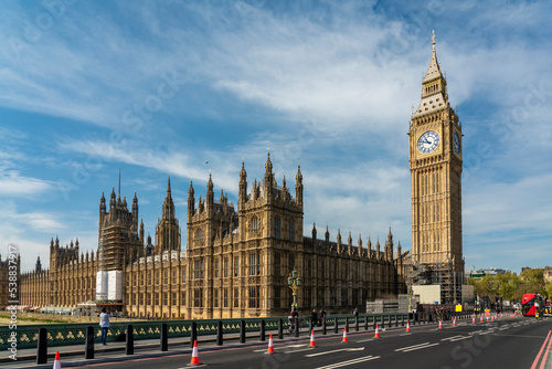 UK, England, London, Westminster Bridge and Palace of Westminster