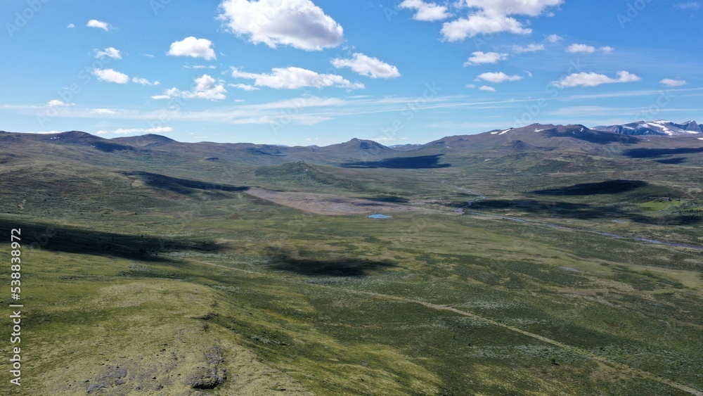 plateau et montagne au centre de la Norvège Hardangervidda	

