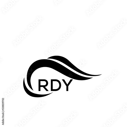 RDY letter logo. RDY blue image. RDY Monogram logo design for entrepreneur and business. RDY best icon.
 photo