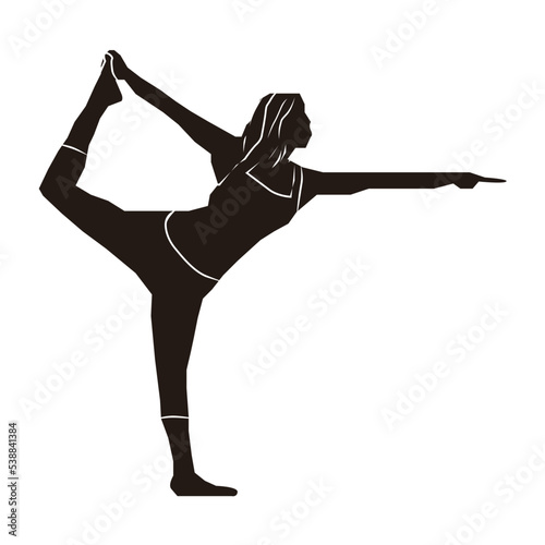 ヨガの立位・弓のポーズ