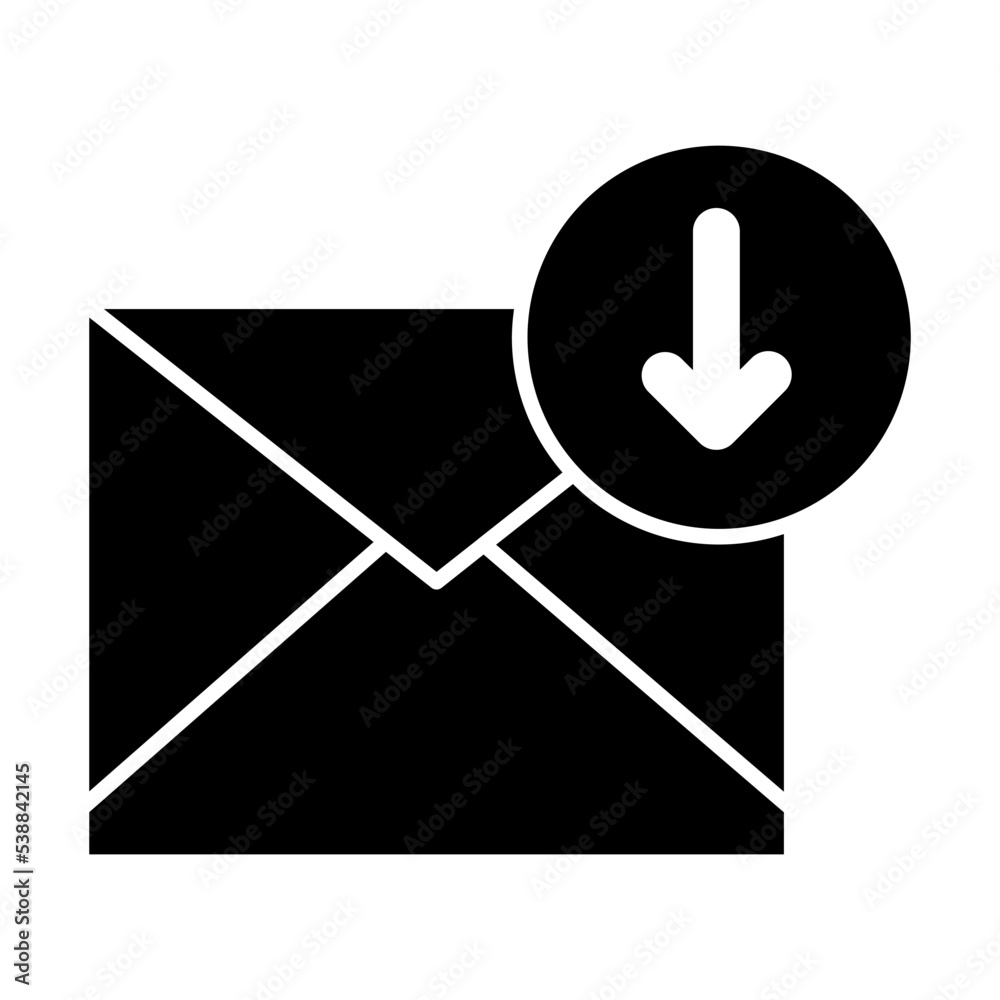 inbox glyph icon