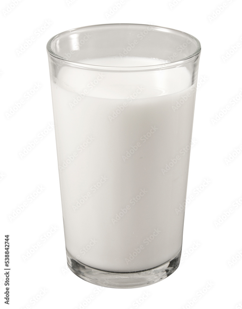 Milk glass, isolated on white background, realism, photo realistic Milk glass, isolated on white background, realism, photo realistic