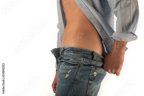 Homosexual male photoshoot in the studio