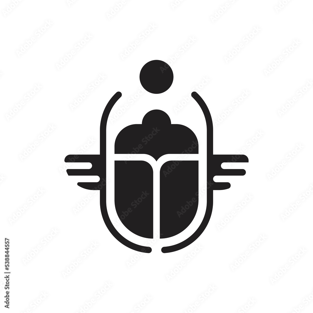 egyptian winged scarab beetle