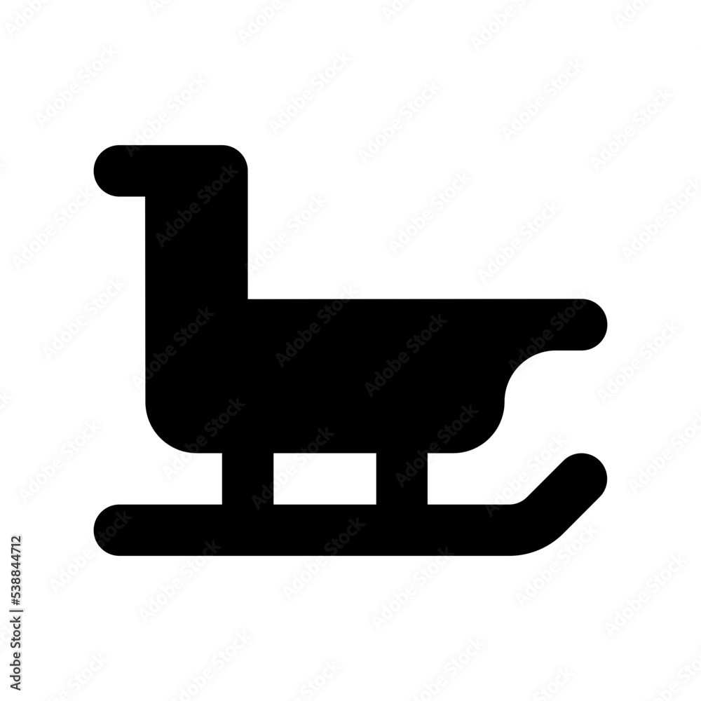 Sled Vector Icon Sled Vector Icon