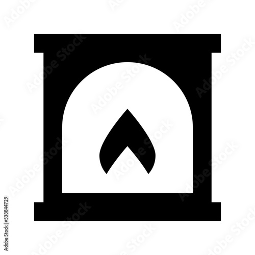 Fireplace Vector Icon