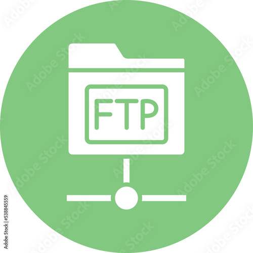 ftp protocol Vector icon which is suitable for commercial work and easily modify or edit it
