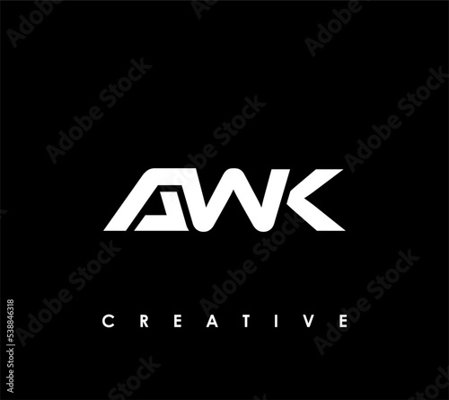 AWK Letter Initial Logo Design Template Vector Illustration photo