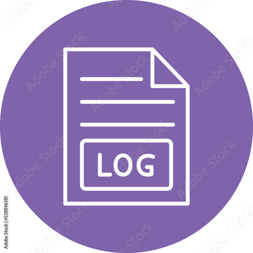Log Document Vector icon which is suitable for commercial work and easily modify or edit it 