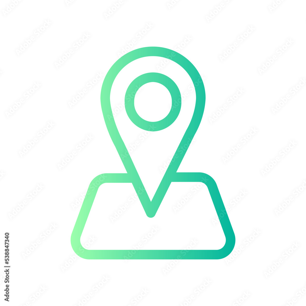 maps and location gradient icon maps and location gradient icon