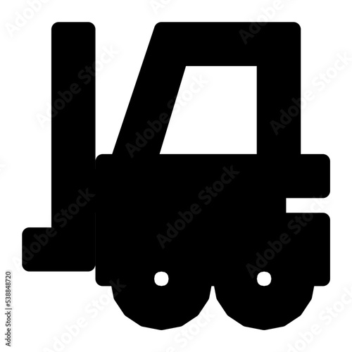 Forklift Vector Icon