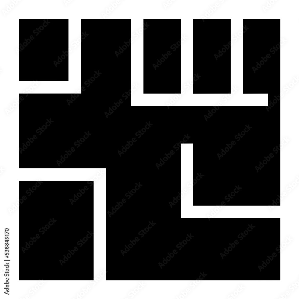 Brick Layout Vector Icon Brick Layout Vector Icon