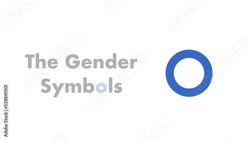 Male, female and gender neutral symbols