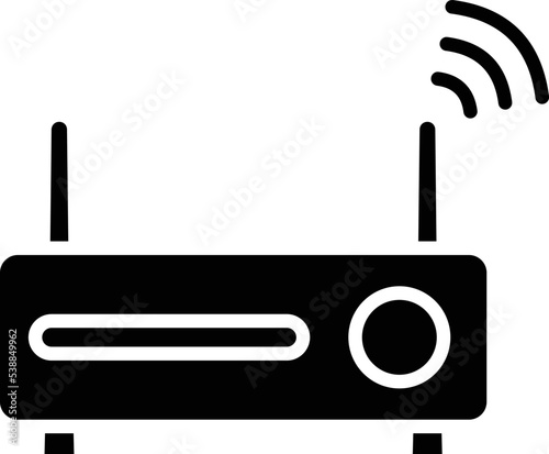 Internet Router Vector icon which is suitable for commercial work and easily modify or edit it
