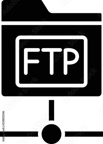 ftp protocol Vector icon which is suitable for commercial work and easily modify or edit it
