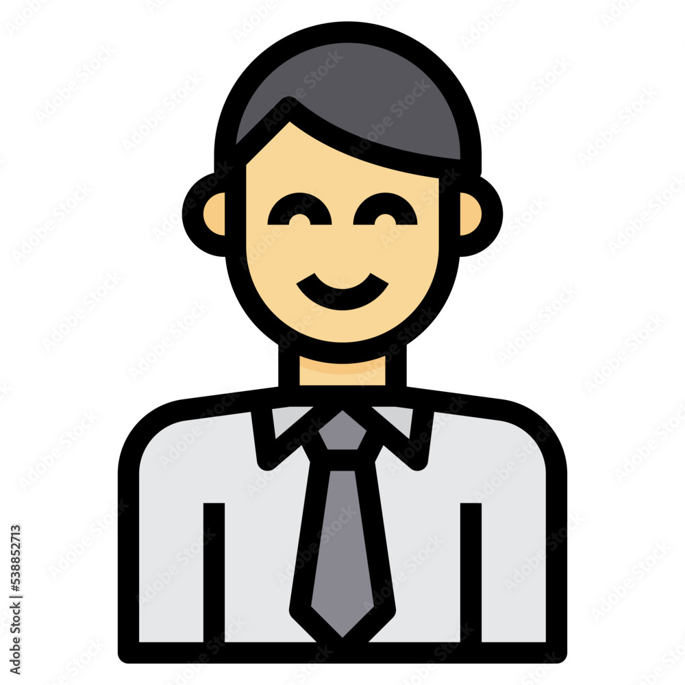 avatar filled outline icon