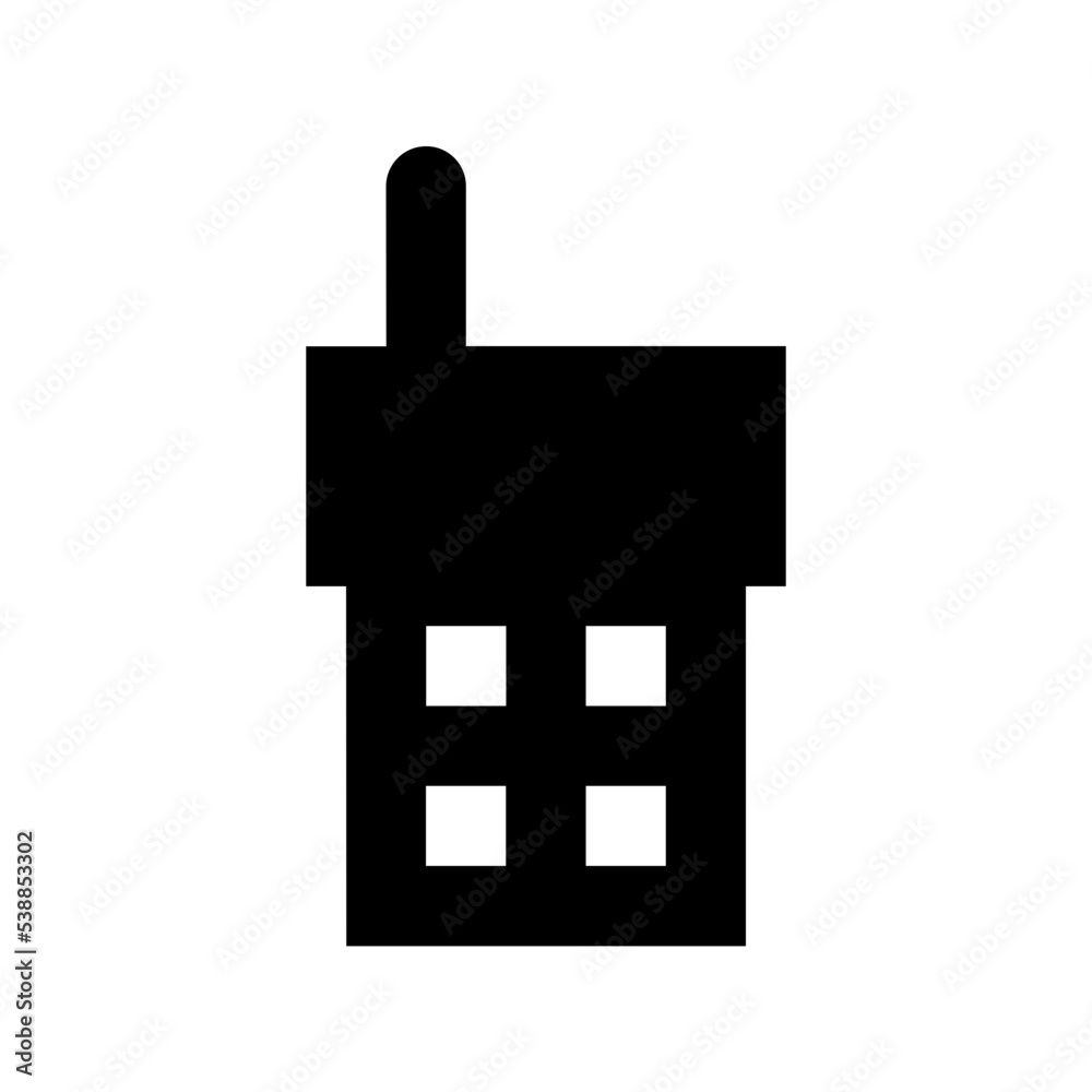 Walkie Talkie Flat Vector Icon Walkie Talkie Flat Vector Icon