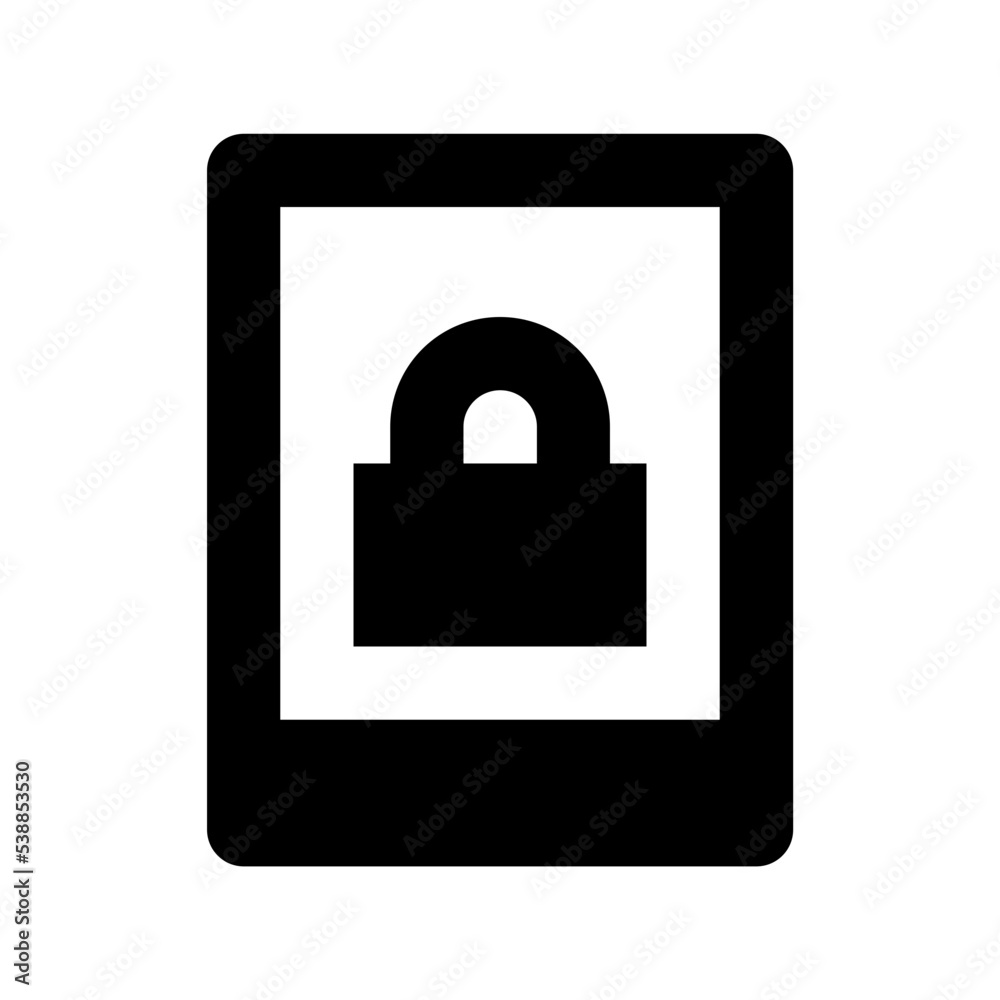 Mobile Security Flat Vector Icon Mobile Security Flat Vector Icon