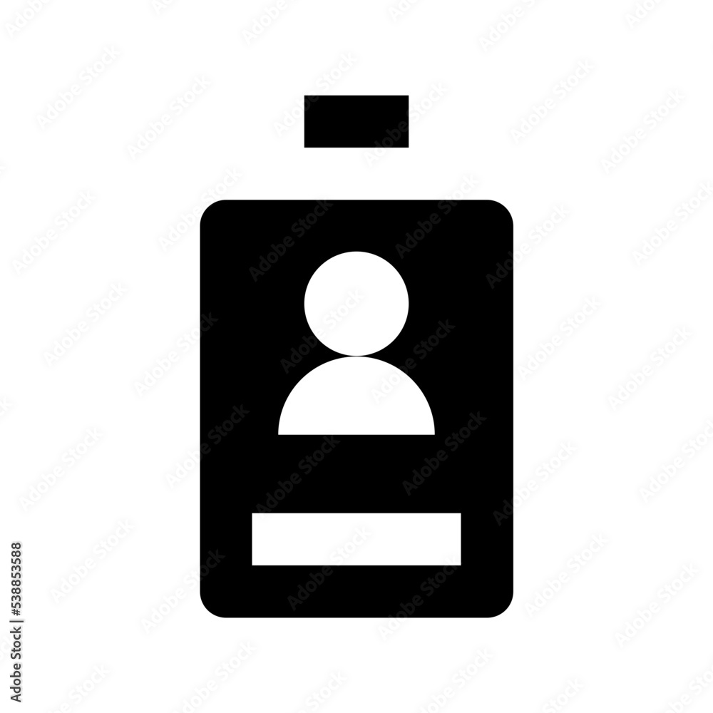 ID Card Flat Vector Icon ID Card Flat Vector Icon