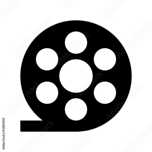 Film Reel Flat Vector Icon