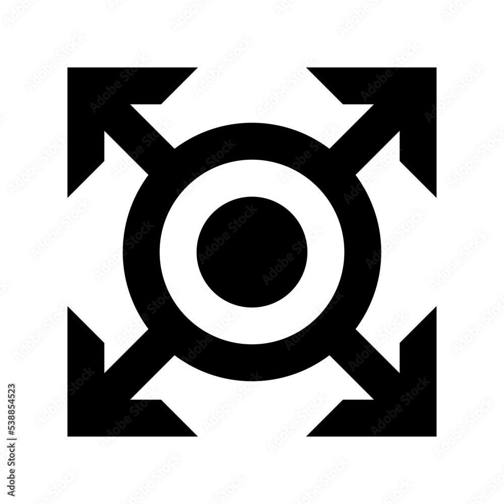 Enlarge Flat Vector Icon Enlarge Flat Vector Icon