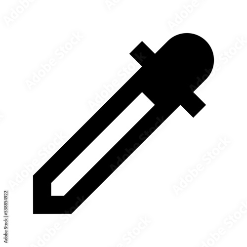 Pipette Flat Vector Icon