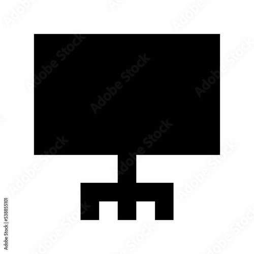 Easel Board Flat Vector Icon