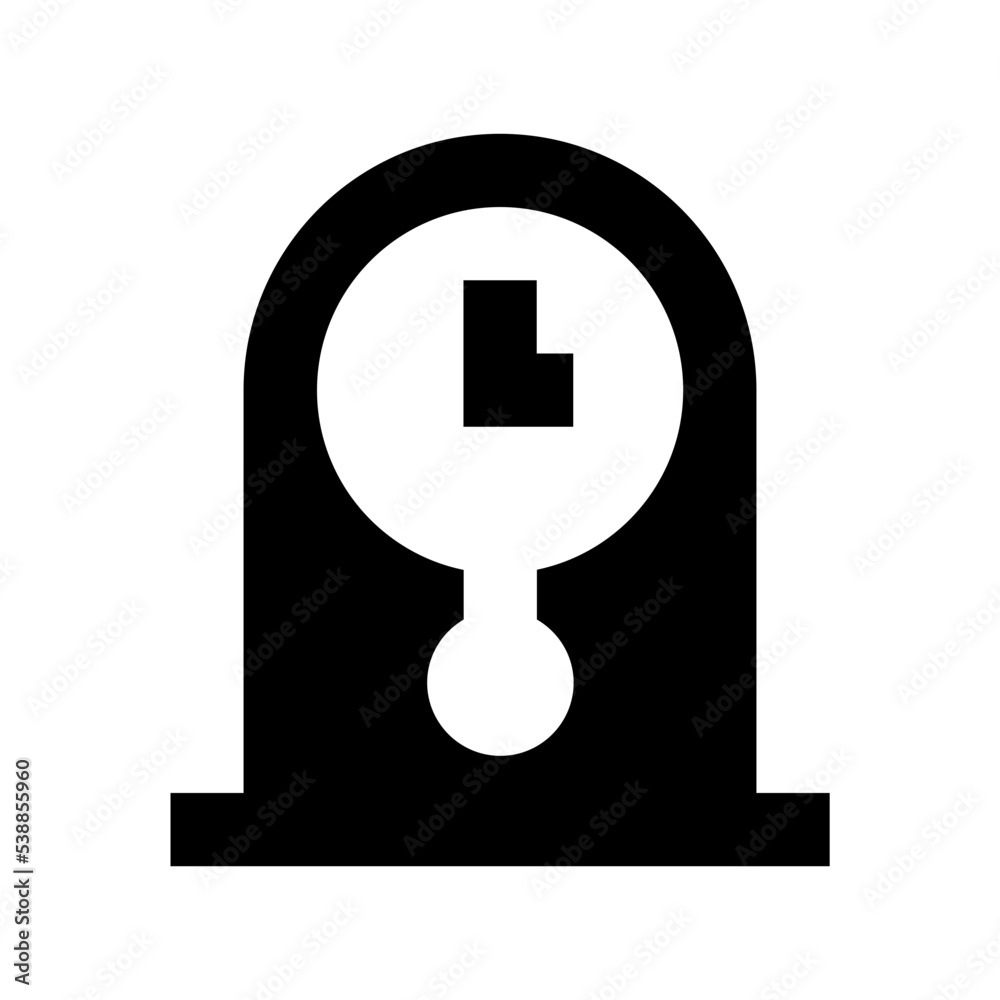 Pendulum Clock Flat Vector Icon Pendulum Clock Flat Vector Icon