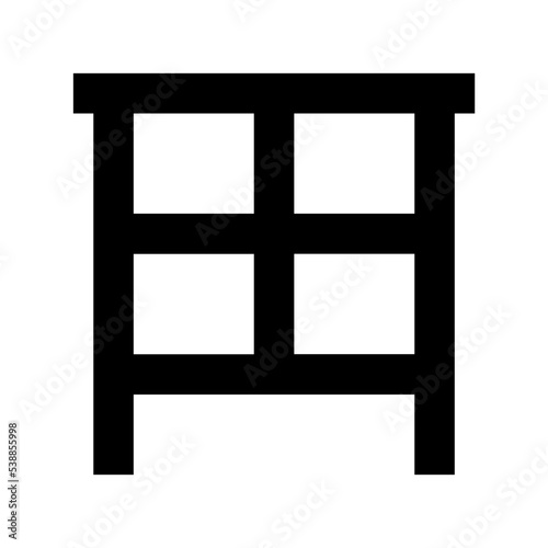 Chest of Drawers Flat Vector Icon 