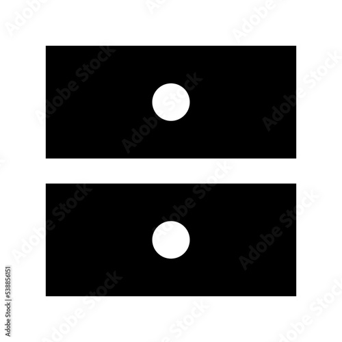 Chest of Drawers Flat Vector Icon 
