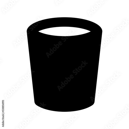 Dustbin Flat Vector Icon 