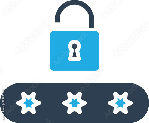 Password Protection Vector icon which is suitable for commercial work and easily modify or edit it

