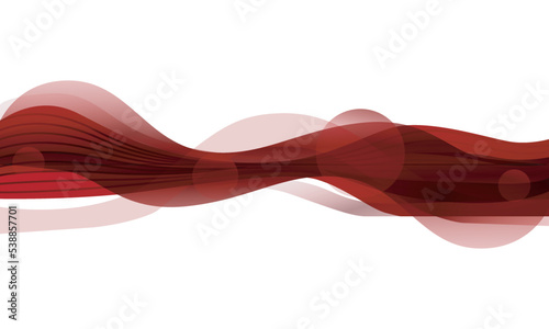 Red curve wave art graphic design background