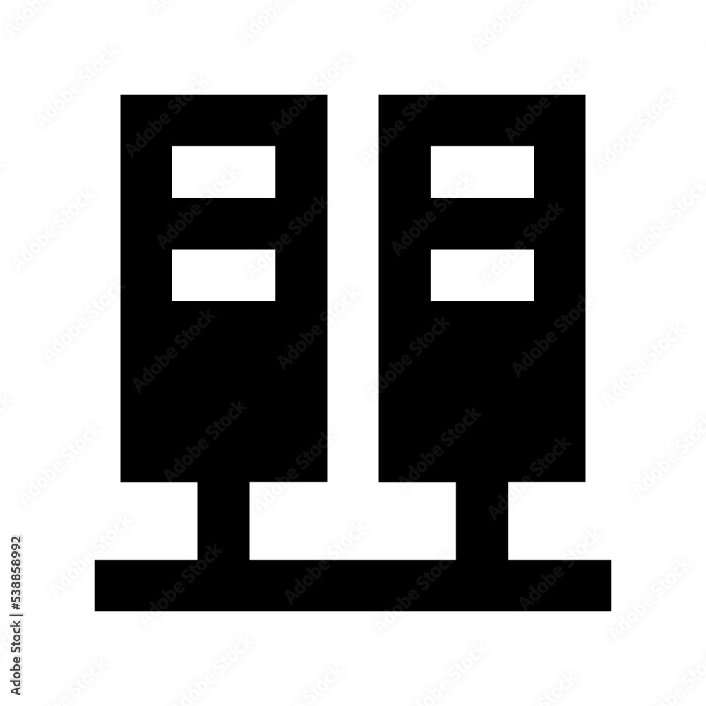 Server Flat Vector Icon Server Flat Vector Icon