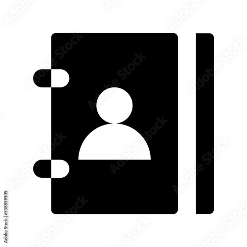 Phone Book Flat Vector Icon