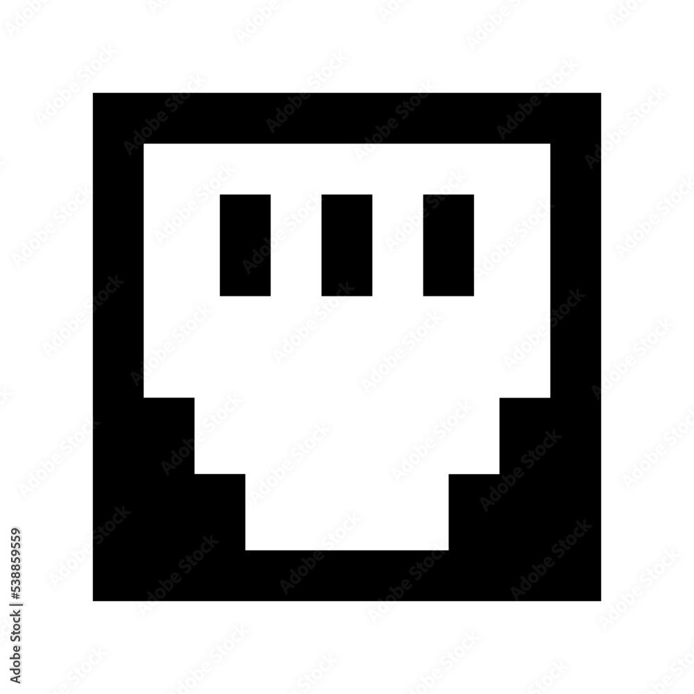 Lan Outlet Flat Vector Icon Lan Outlet Flat Vector Icon