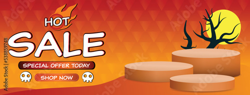 Product display templates vector pattern for displaying discounted products or products that a lot of people buy warm tones Use ads on the web or social media.